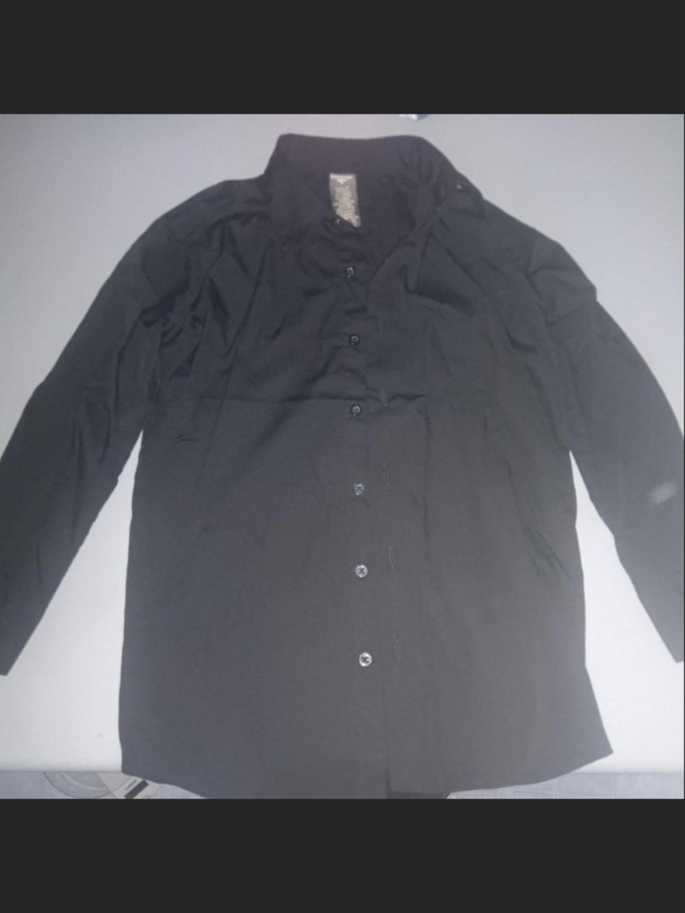 Dockers Boys Black Button-Front Shirt